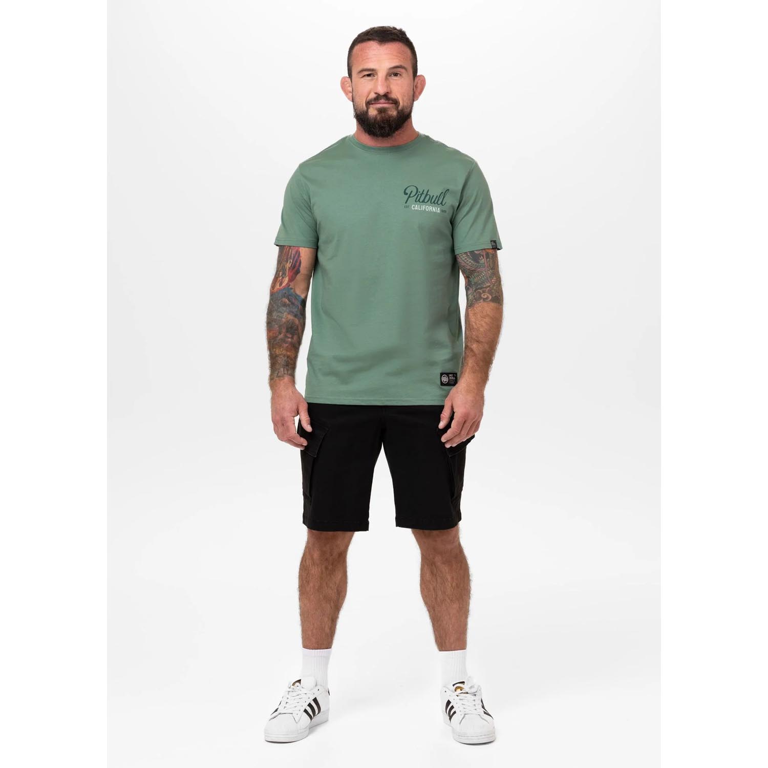 Pit Bull West Coast, T-Shirt, San Diego Born, green, XXXL