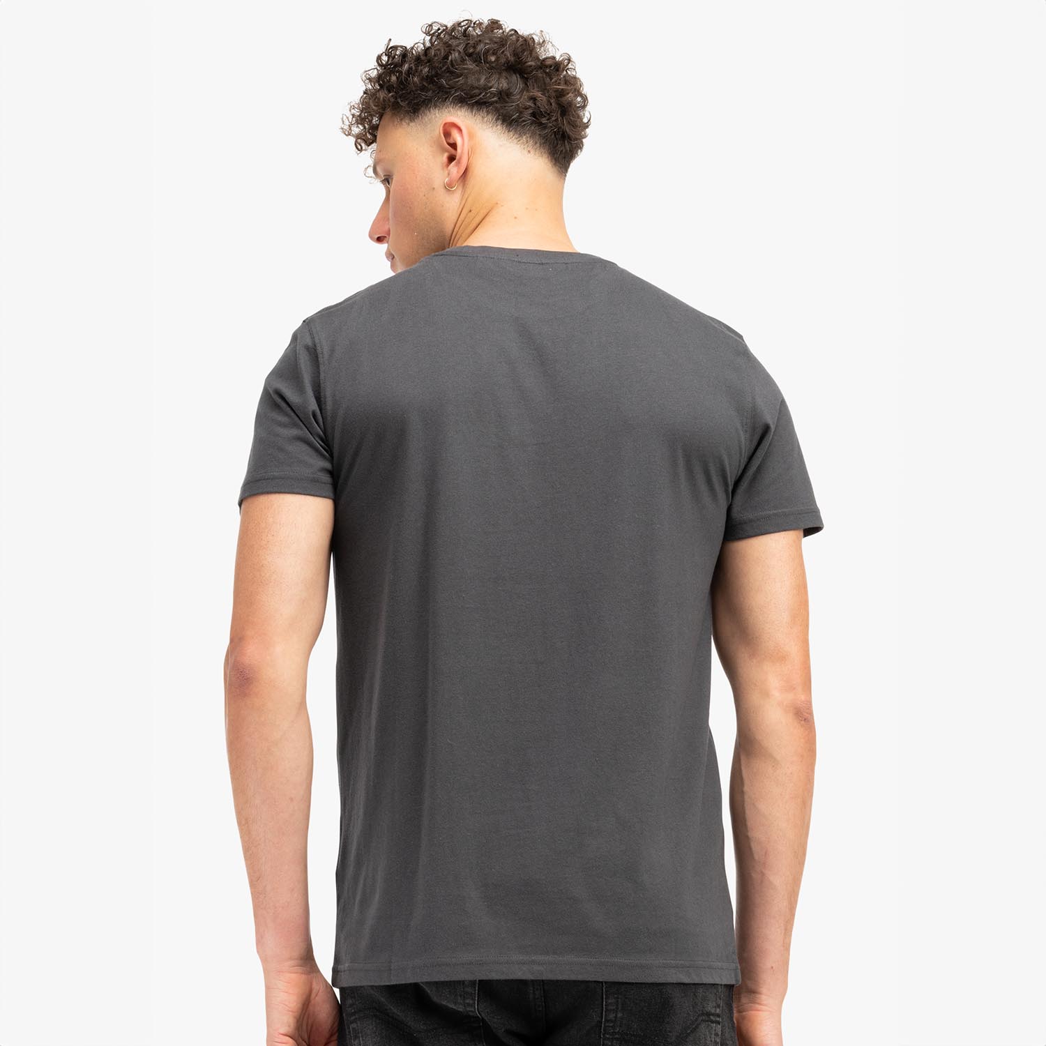 Lonsdale T-Shirt, Original, grau-schwarz, M
