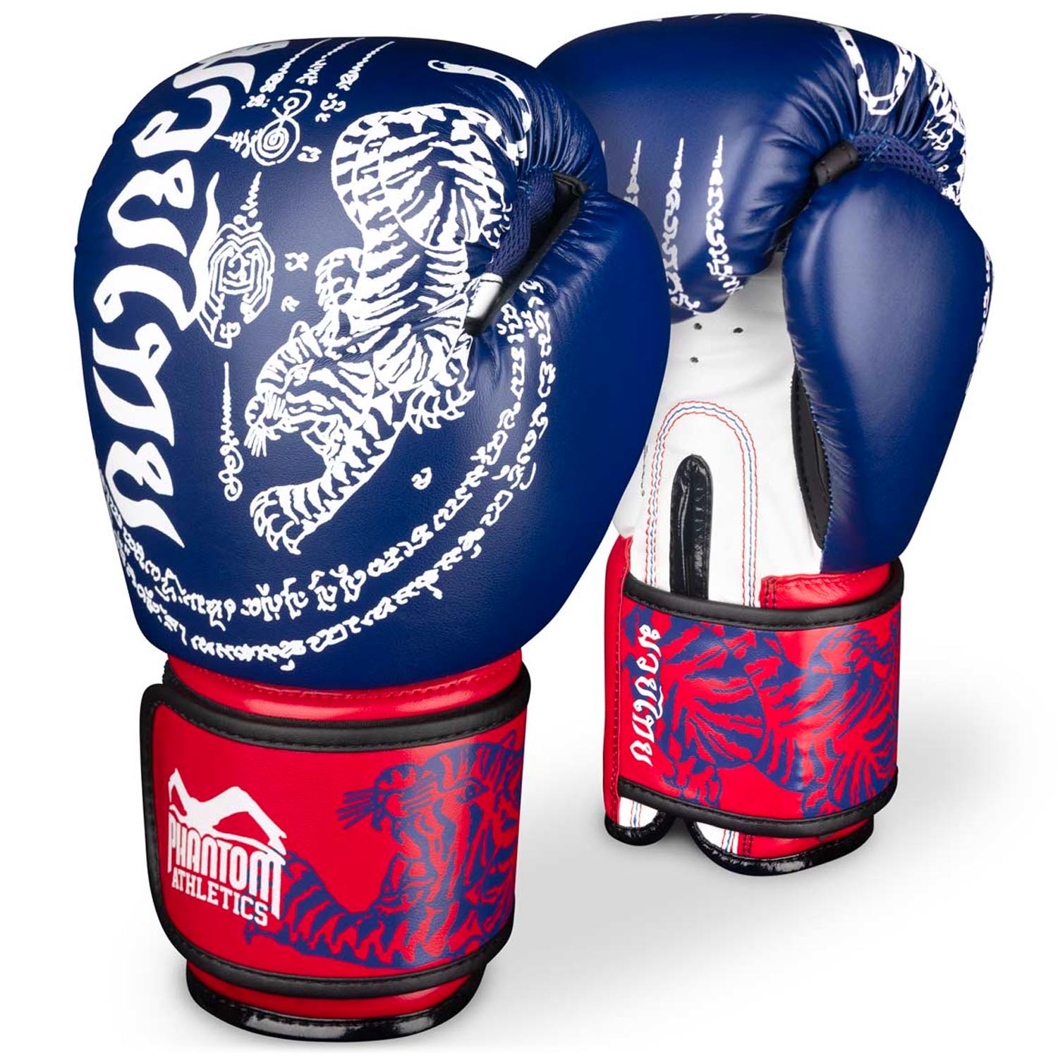 Phantom Athletics Boxing Gloves, Muay Thai, blue-red