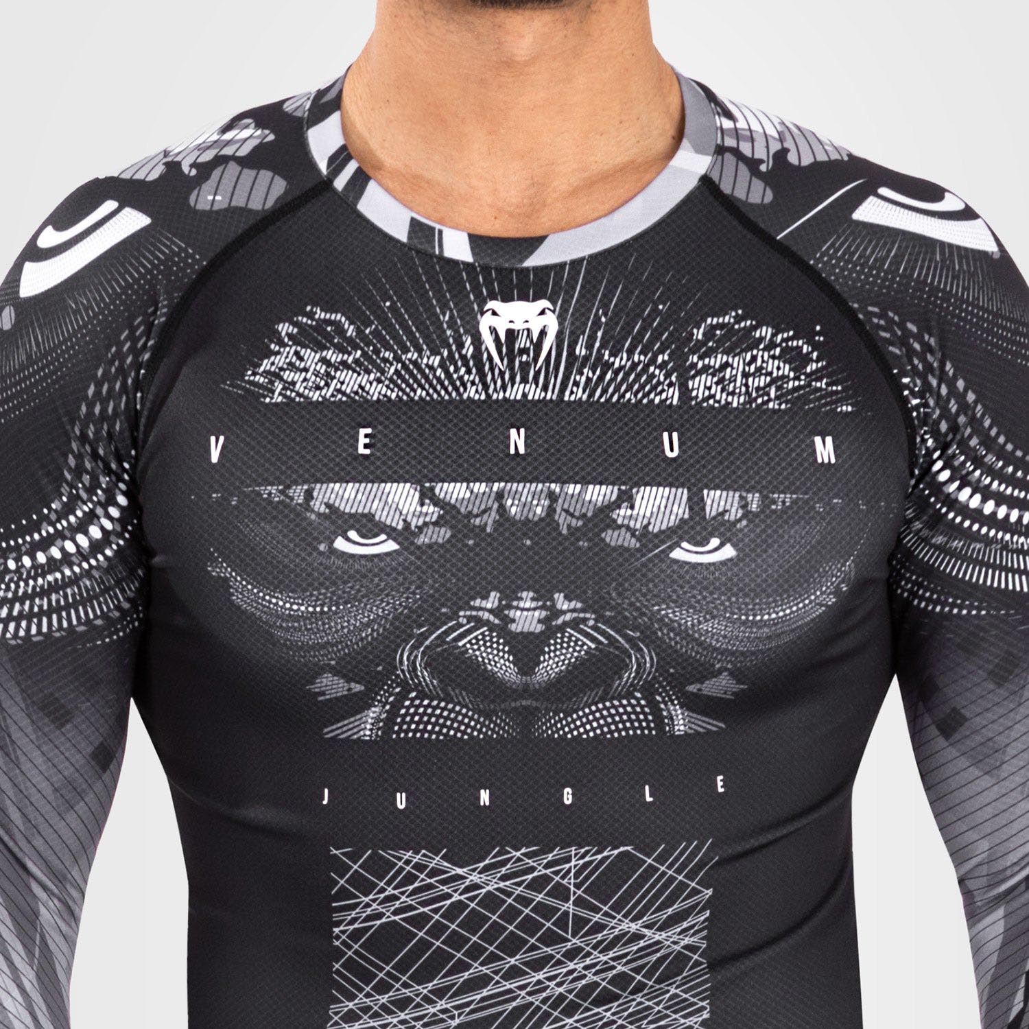 VENUM Rashguard, L/S, Gorilla Jungle, schwarz-weiß, XXL