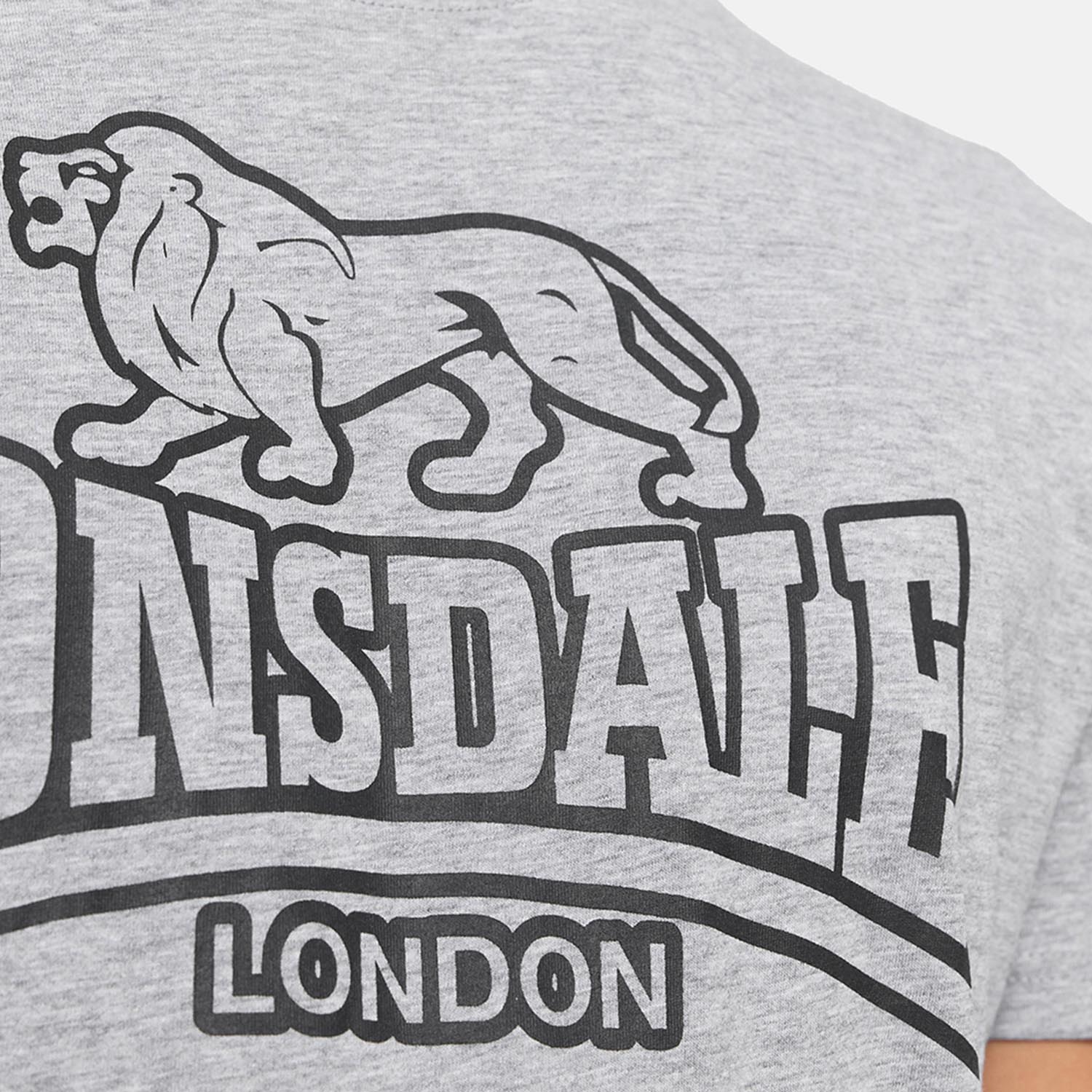 Lonsdale T-Shirt, Allanfearn, grey-black, XL