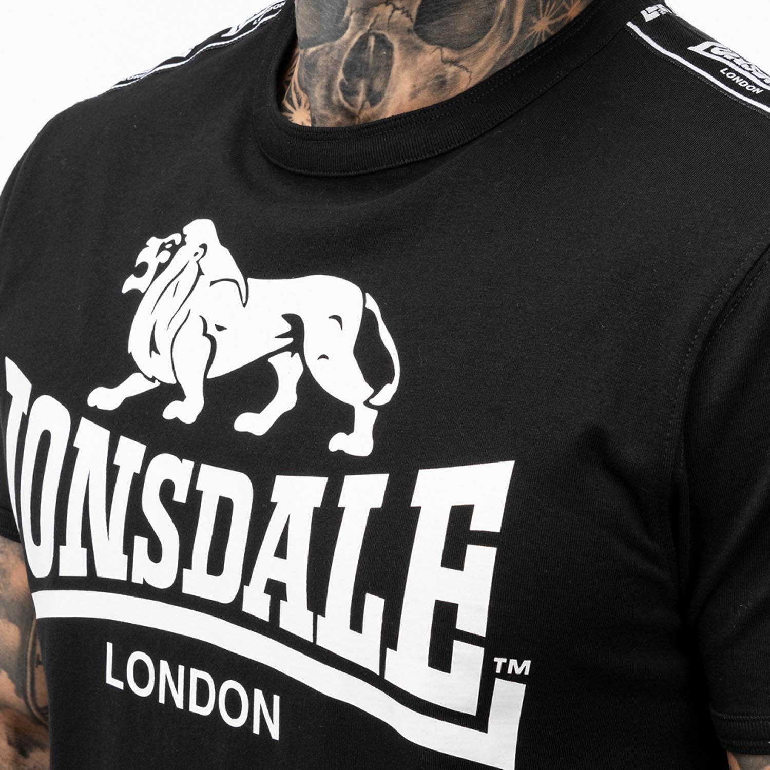 Lonsdale T-Shirt, Stour, schwarz, S