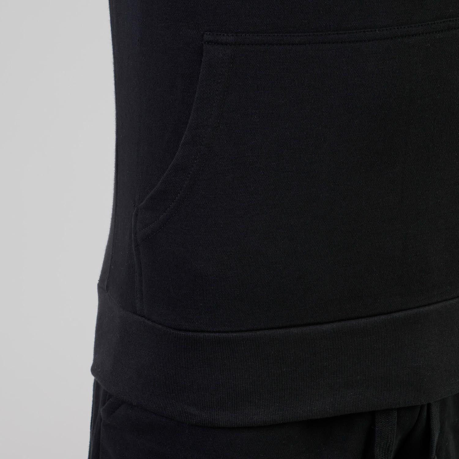 LEONE Hoody Sleeveless, Boxing, black-white, XXL