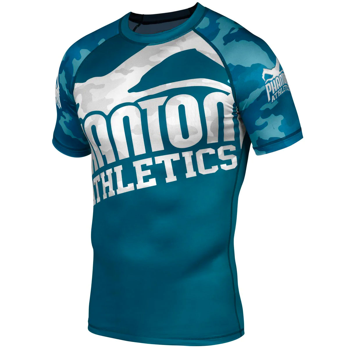 Phantom Athletics Rashguard, S/S, Warfare, navy-camo, XL
