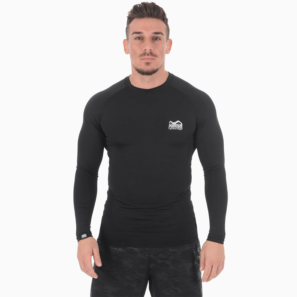Phantom Athletics Rashguard, L/S, Tactic, schwarz, M