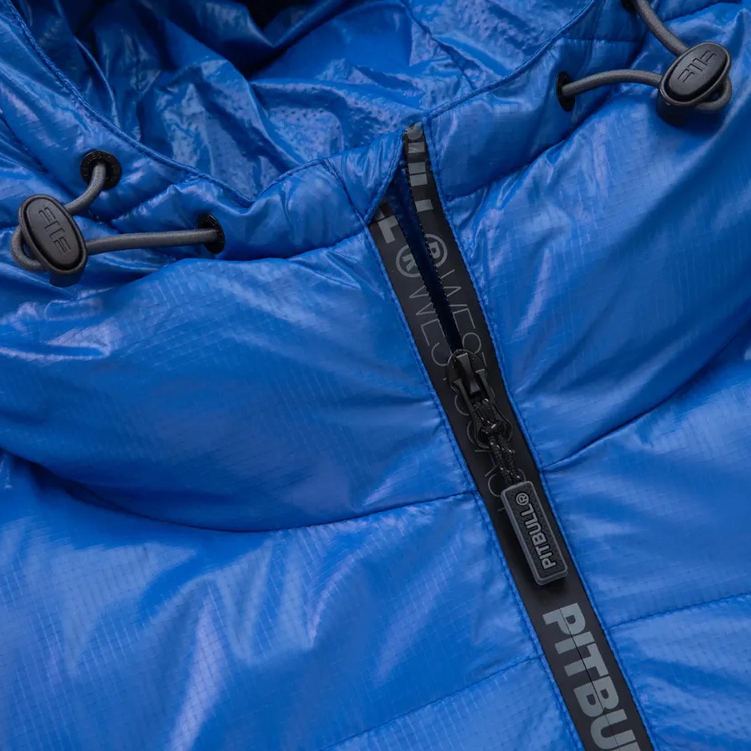 Pit Bull West Coast Jacket, Padded Hooded Pepperwood Ribstop, blue, S