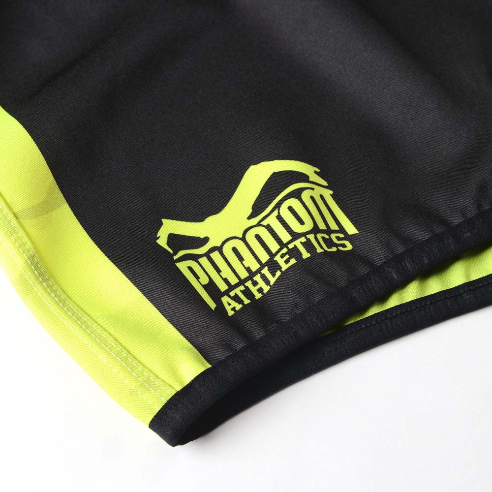 Phantom Athletics Muay Thai Shorts, Revolution, schwarz-neon, XL