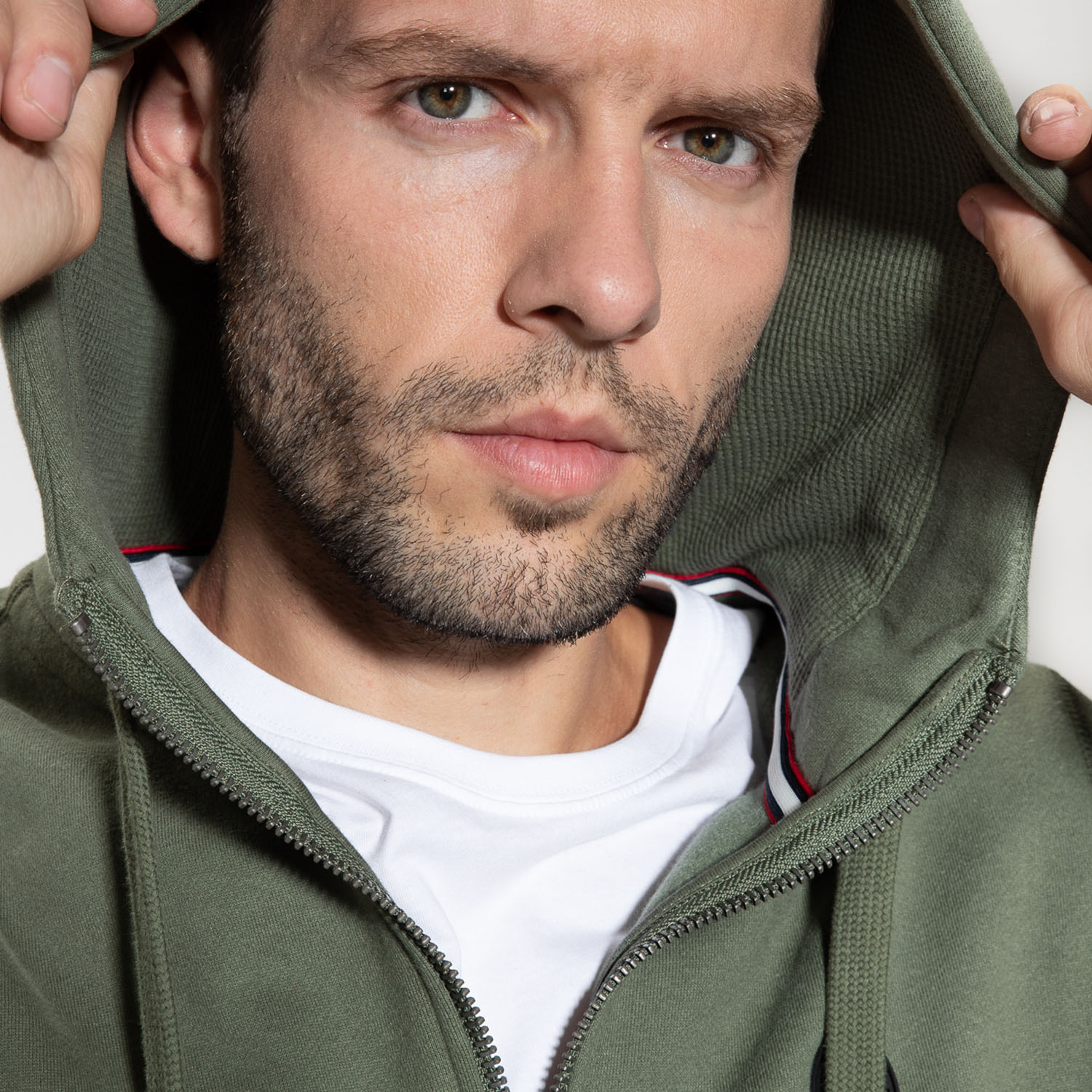 Pit Bull West Coast Zip Hoody, Small Logo, olive, XXXL