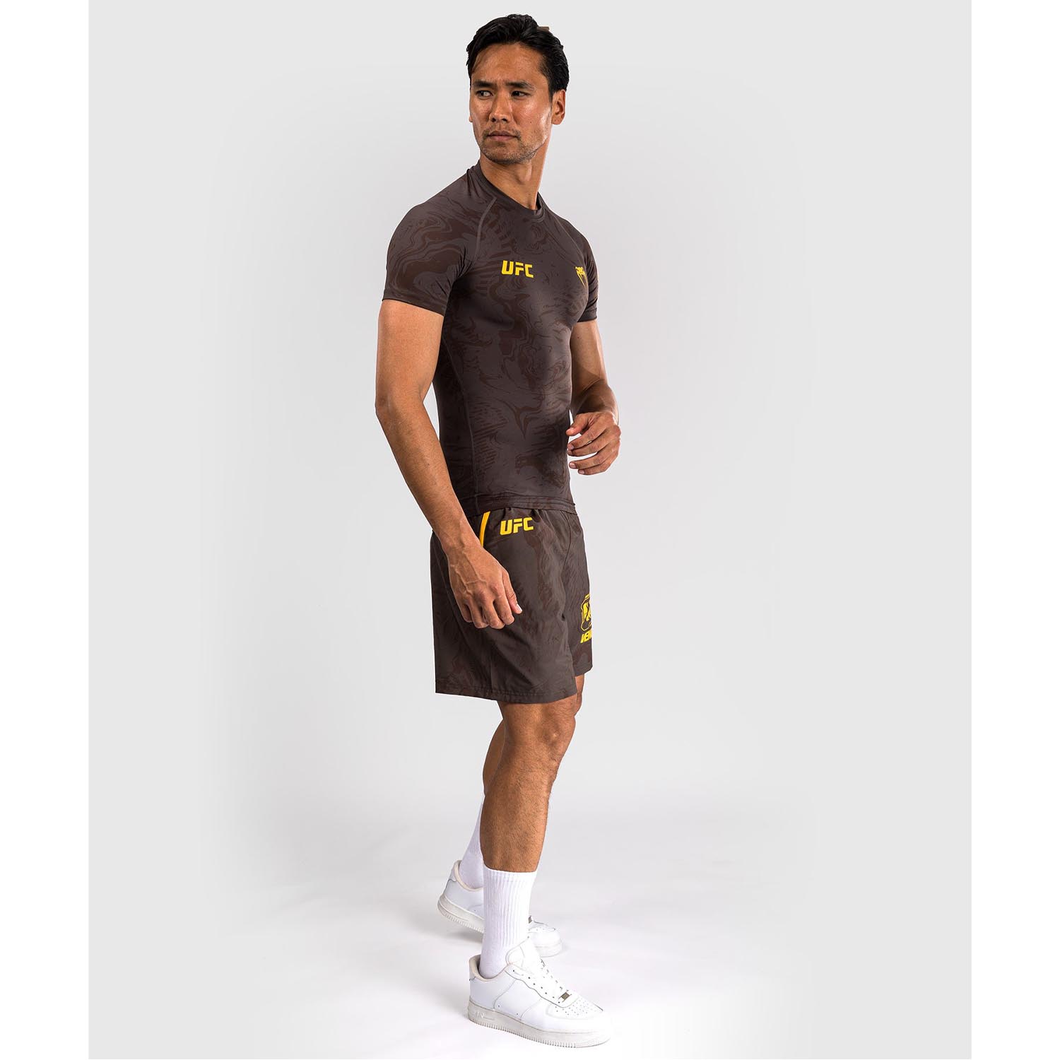 VENUM Rashguard S/S, UFC Fusion Fight Week, brown, M