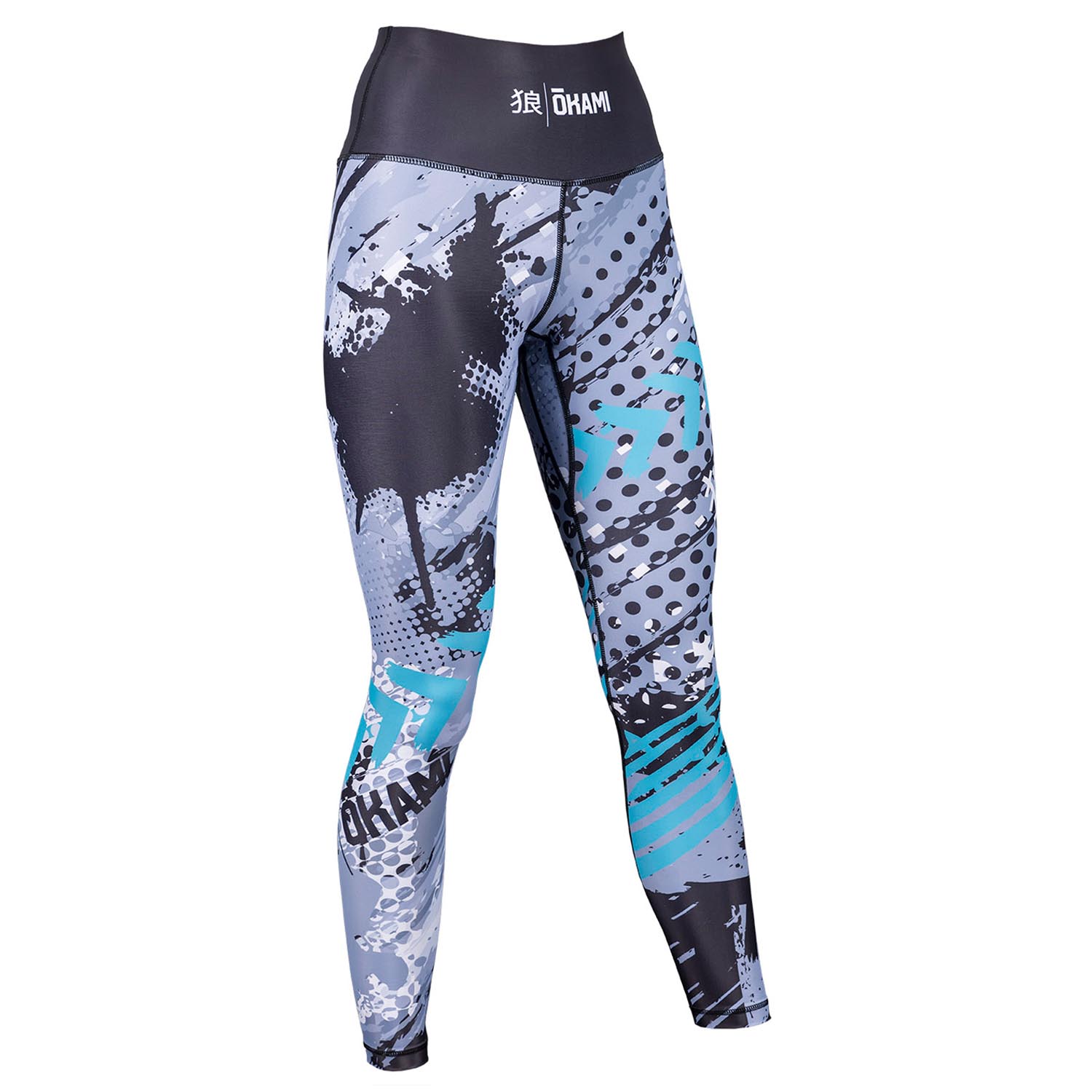 OKAMI Leggings, Damen, Dark Shadow, L