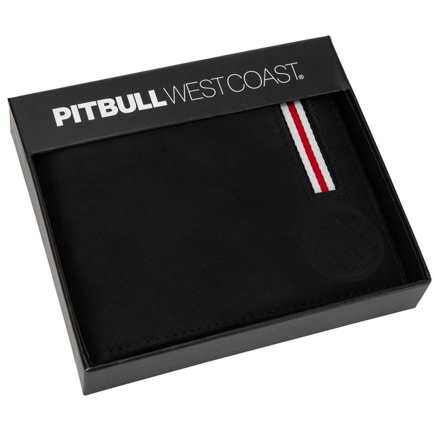 Pit Bull West Coast Portemonnaie, Lin Wood 2, Leder, schwarz