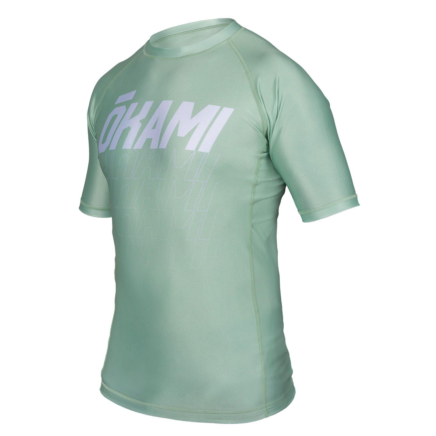 OKAMI Rashguard, S/S, Logo, mint, XXL