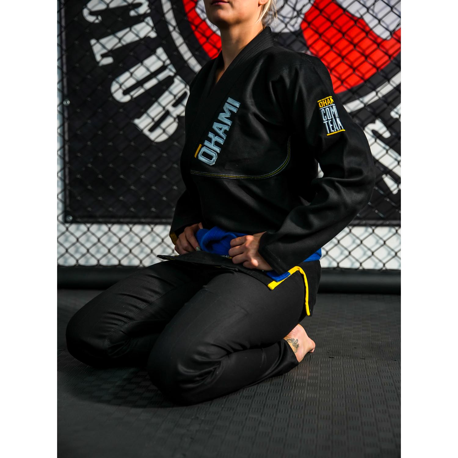 OKAMI BJJ GI, Competition Team V2, black, A3L