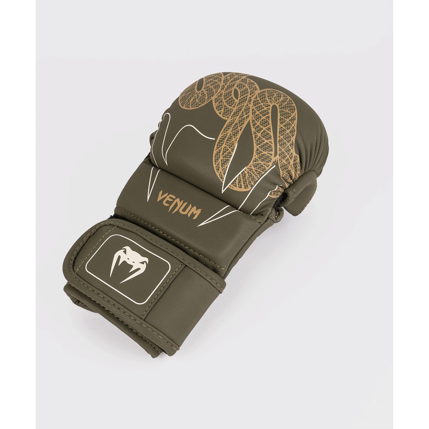 VENUM MMA Sparring Gloves, Serpenti, khaki-bronze-ivory, L/XL