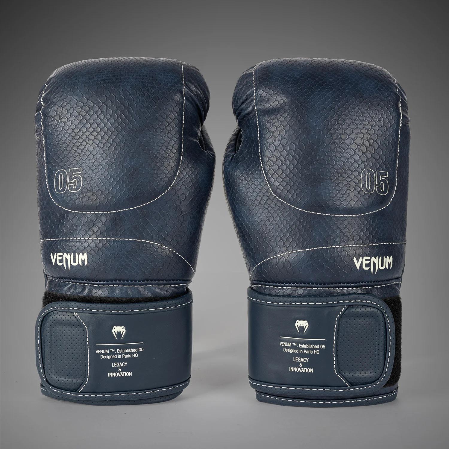 VENUM Boxing Gloves, Impact Evo Scales, dark blue, 16 Oz