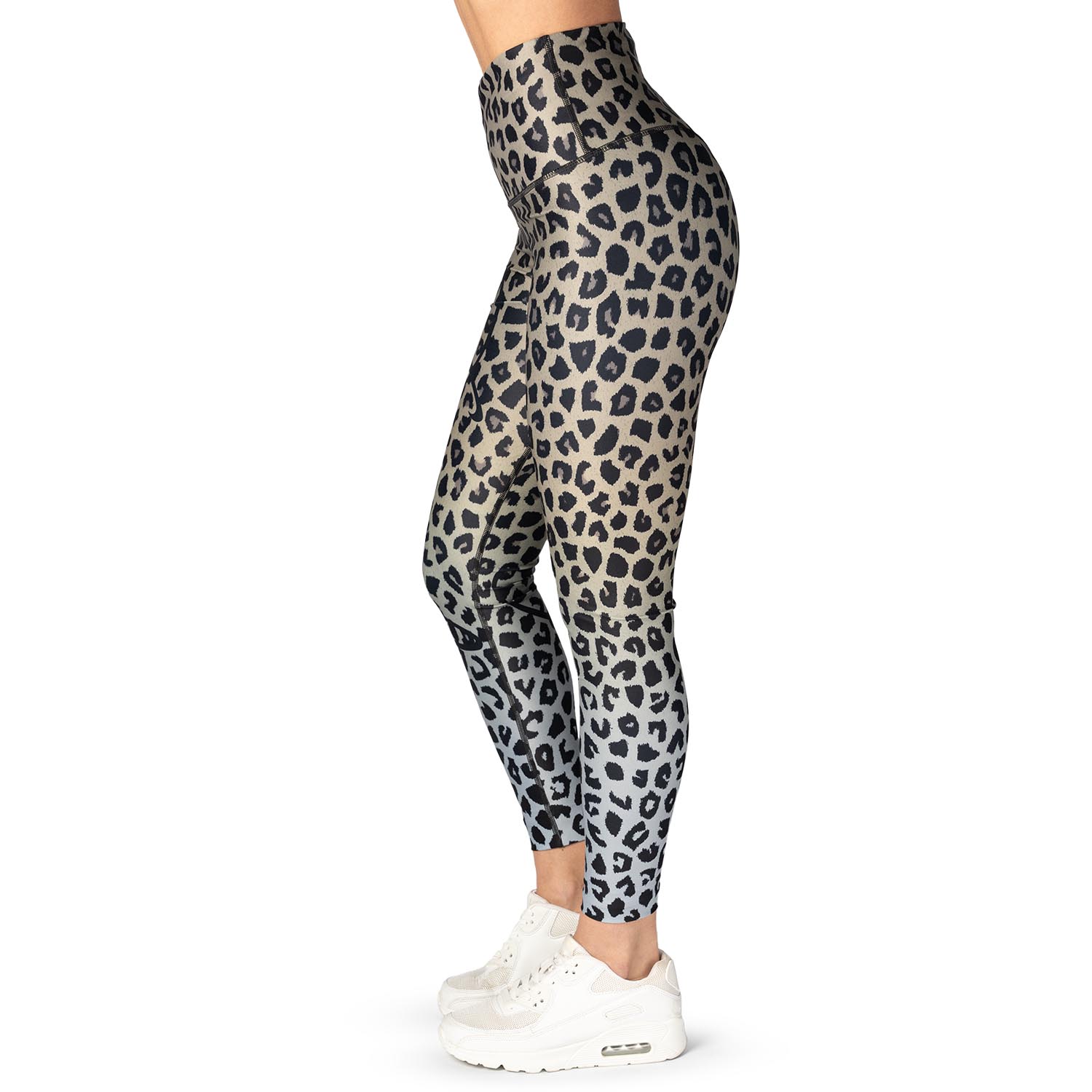 Anarchy Apparel Compression Leggings, Leopard, XS