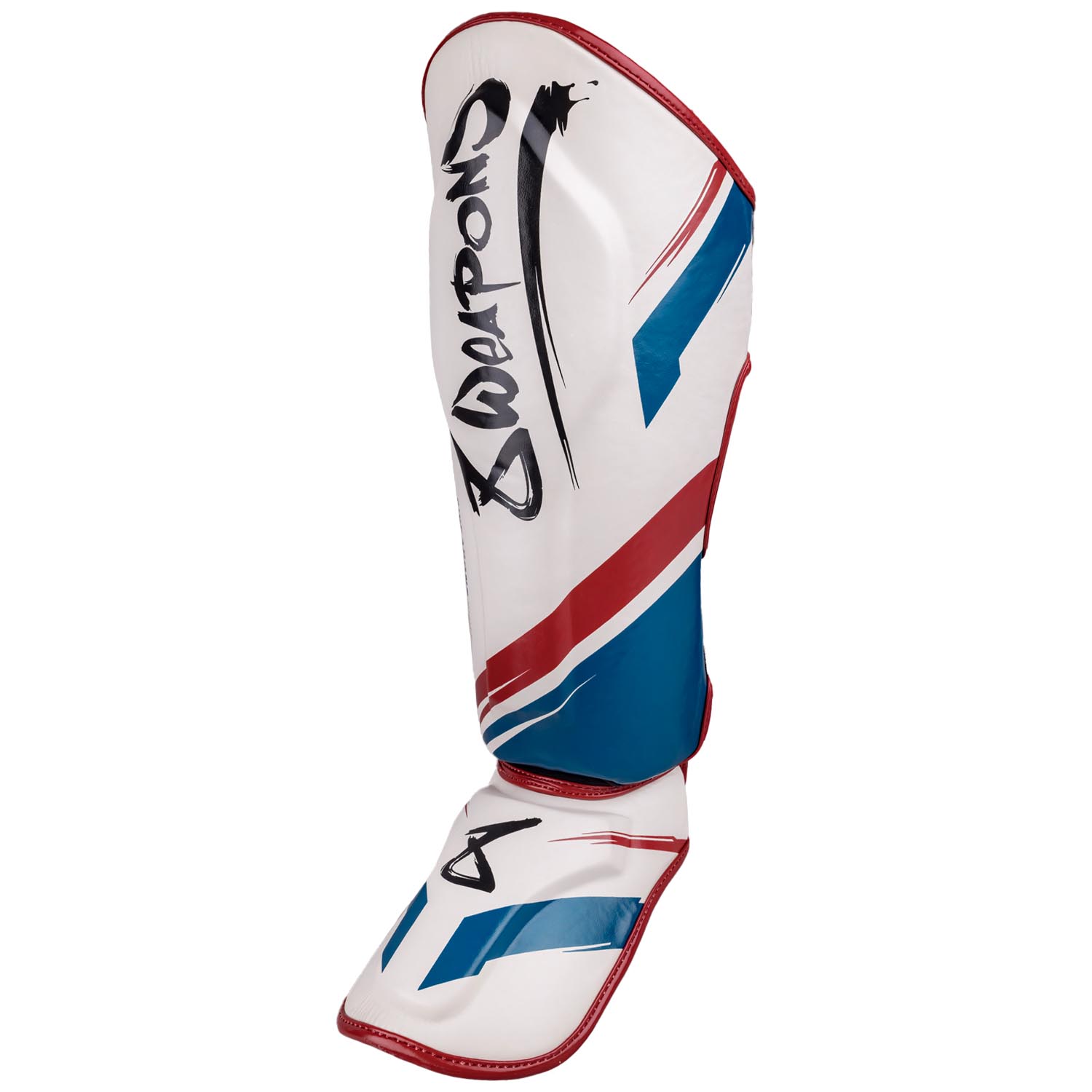 8 WEAPONS Shin Guards, Shift, white-navy-red, XL