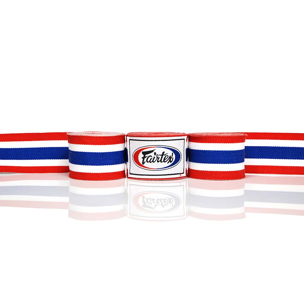 Fairtex Hand Wraps, semi-elastic, 4.5 m, Thai Flag