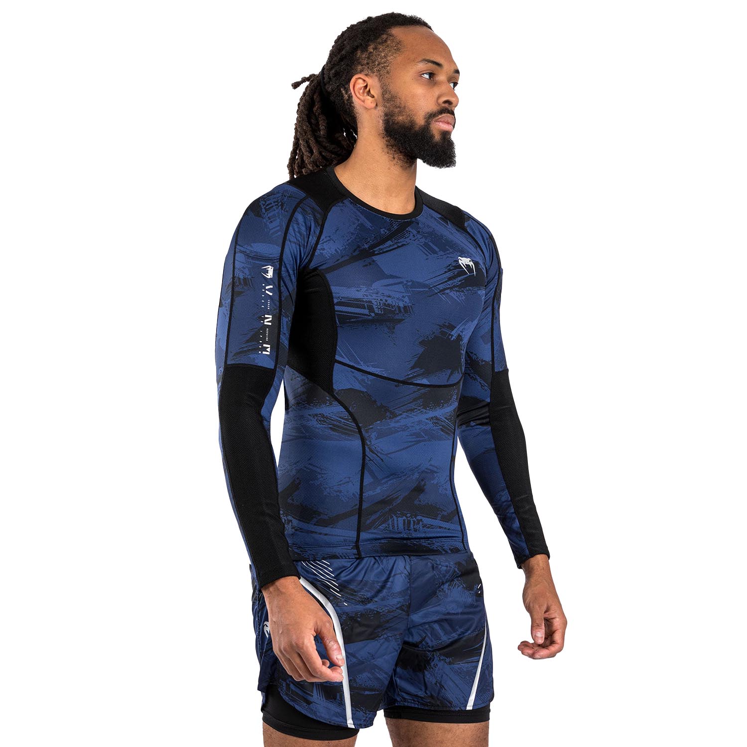 VENUM Rashguard, L/S, Electron 3.0, marine blue, M