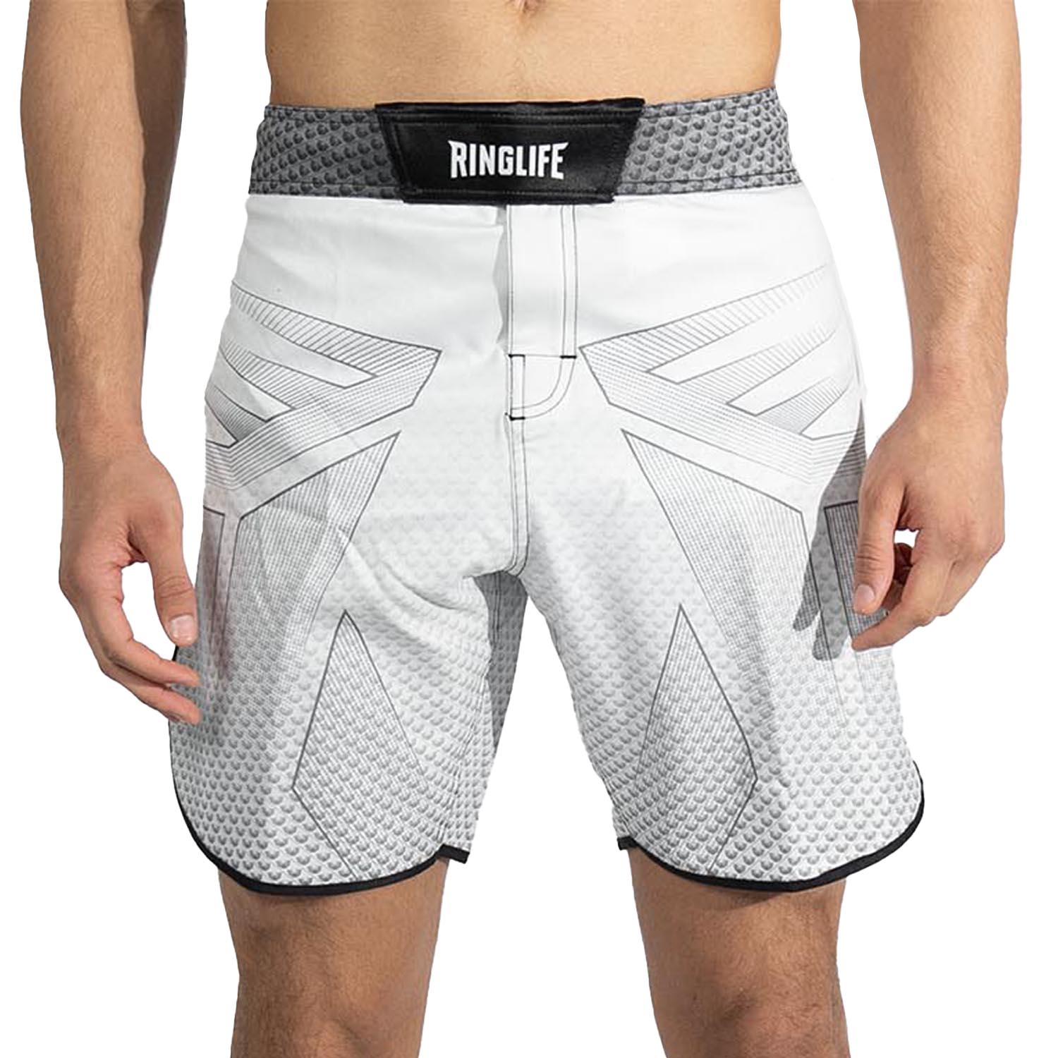 RINGLIFE MMA Shorts - Octaring 2.0 white-black 3XL