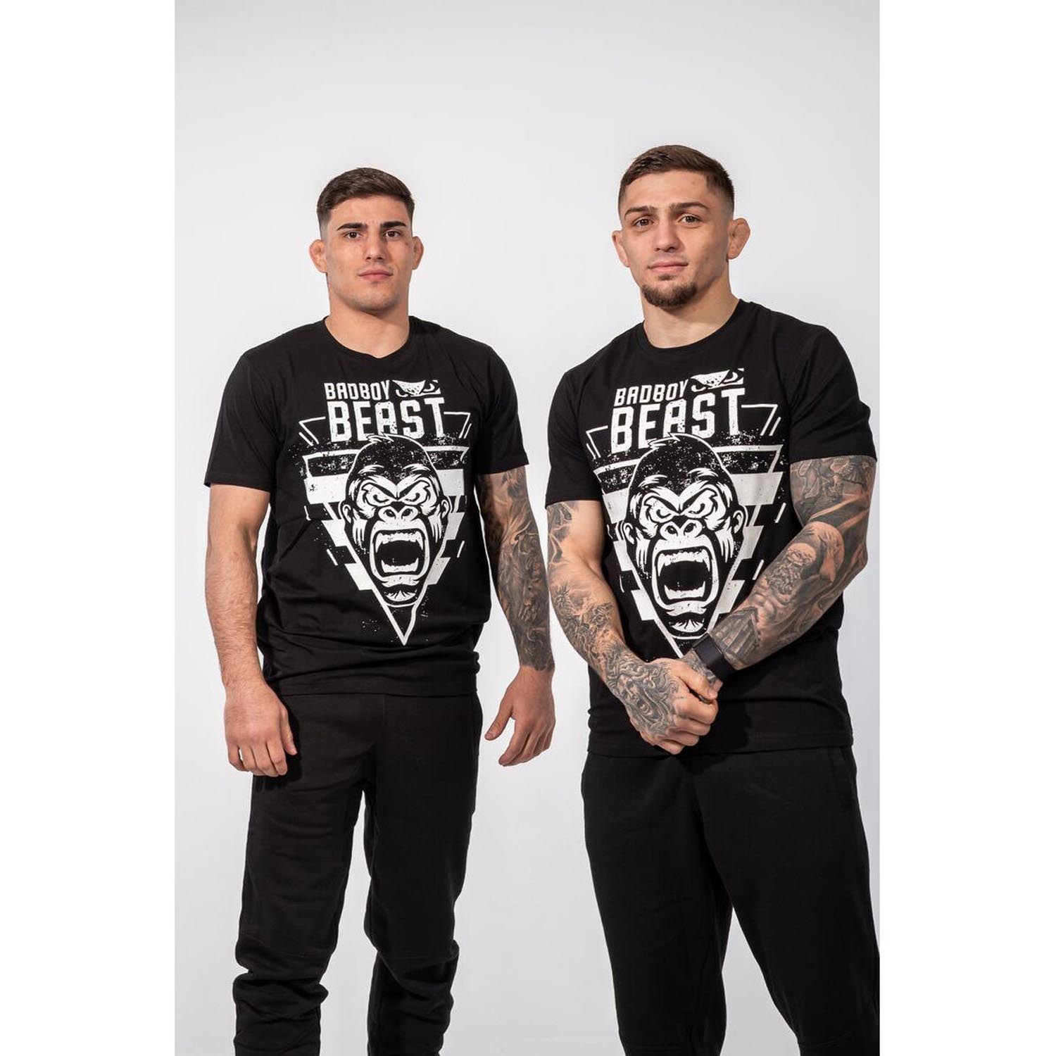 Bad Boy T-Shirt, Roll Like A Beast, black-white, XXL