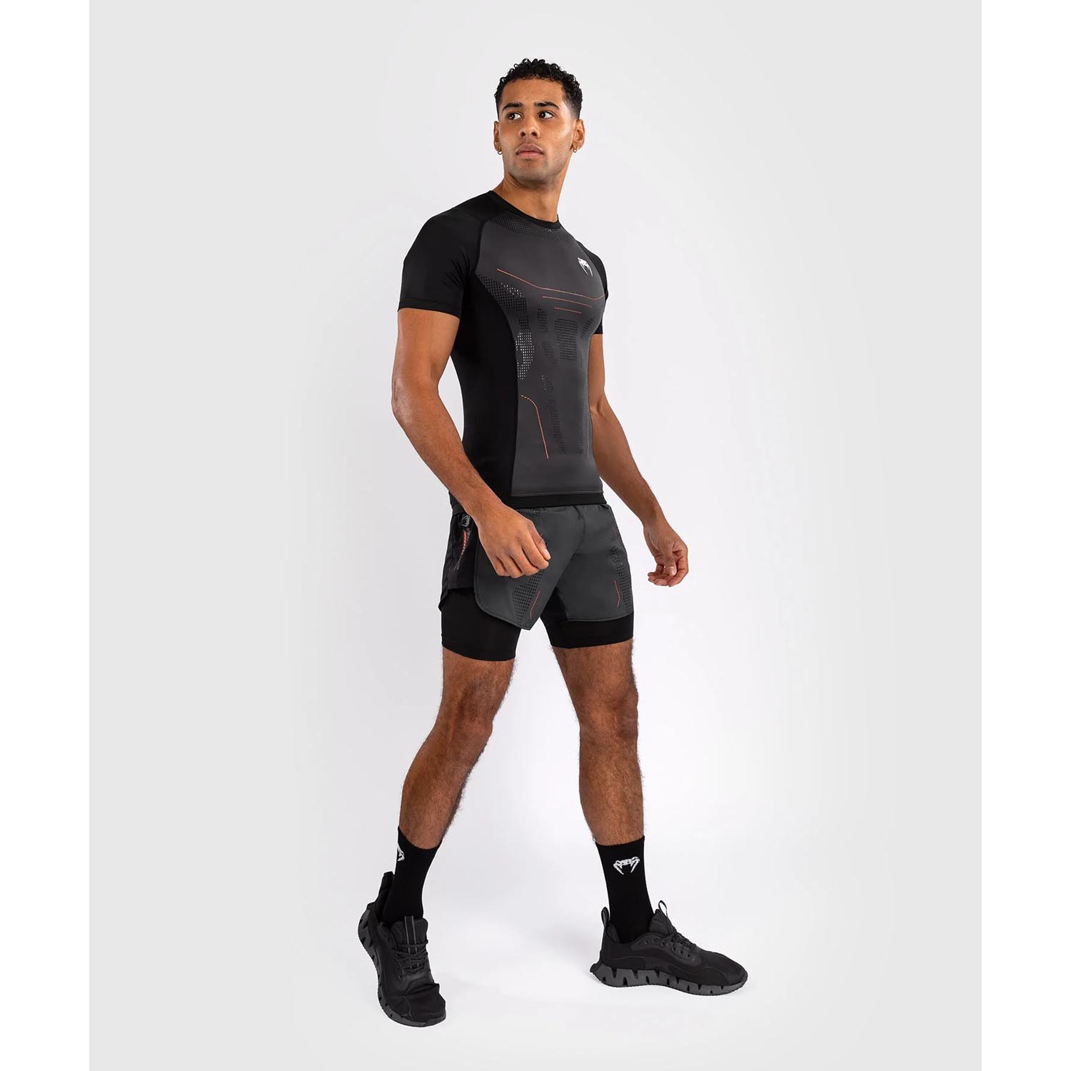 VENUM Rashguard, S/S, Technical 3.0, grey-black, XXL