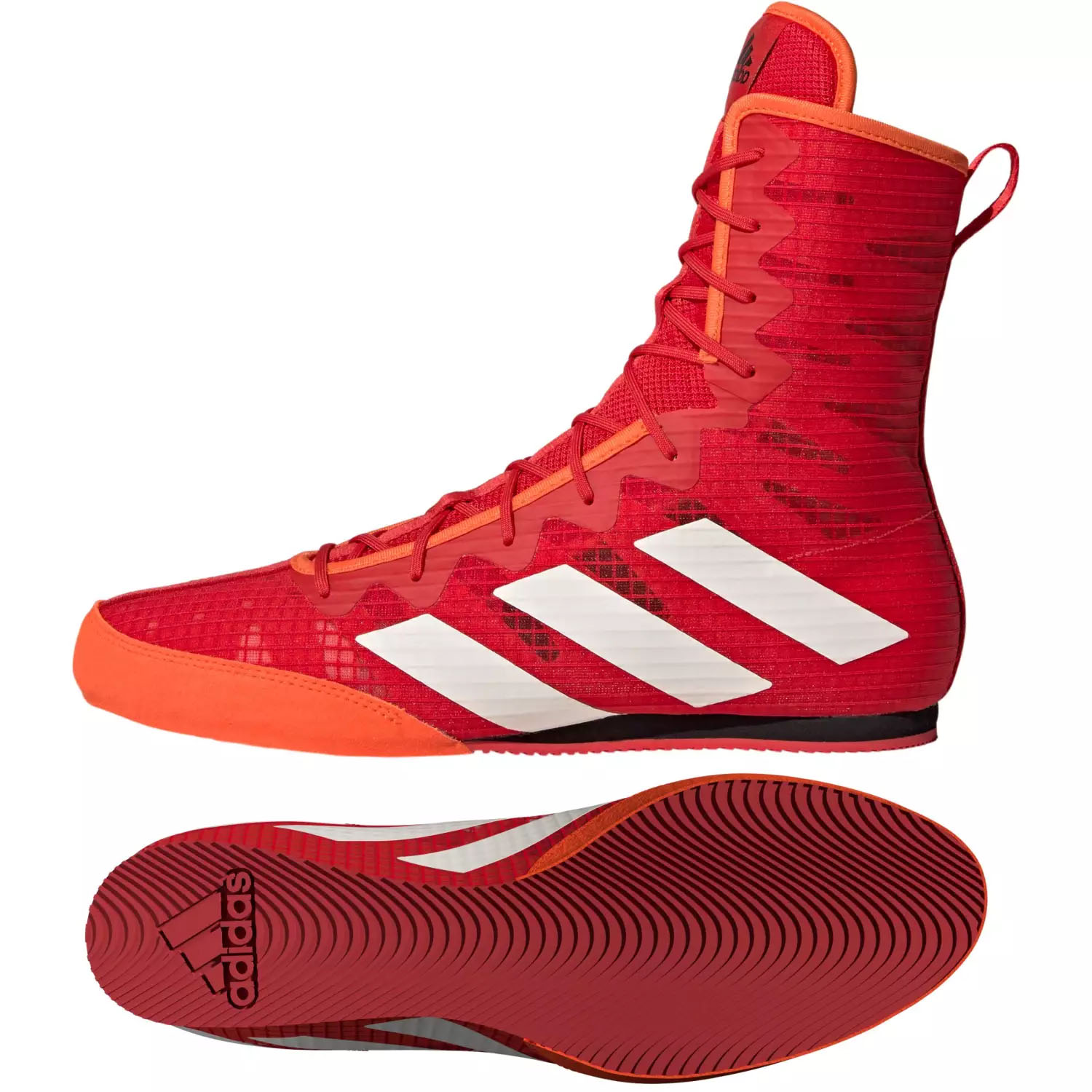 adidas Boxing Shoes, Box Hog 4, red, 40 (UK 6.5)