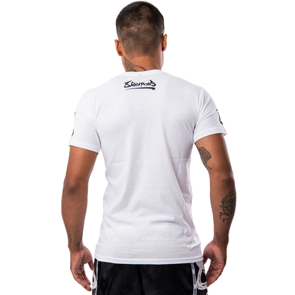 8 WEAPONS T-Shirt, Sak Yant Tigers, weiß, S
