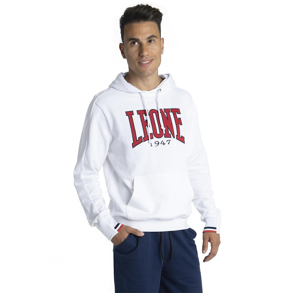 LEONE Hoody, Sporty, white, XL
