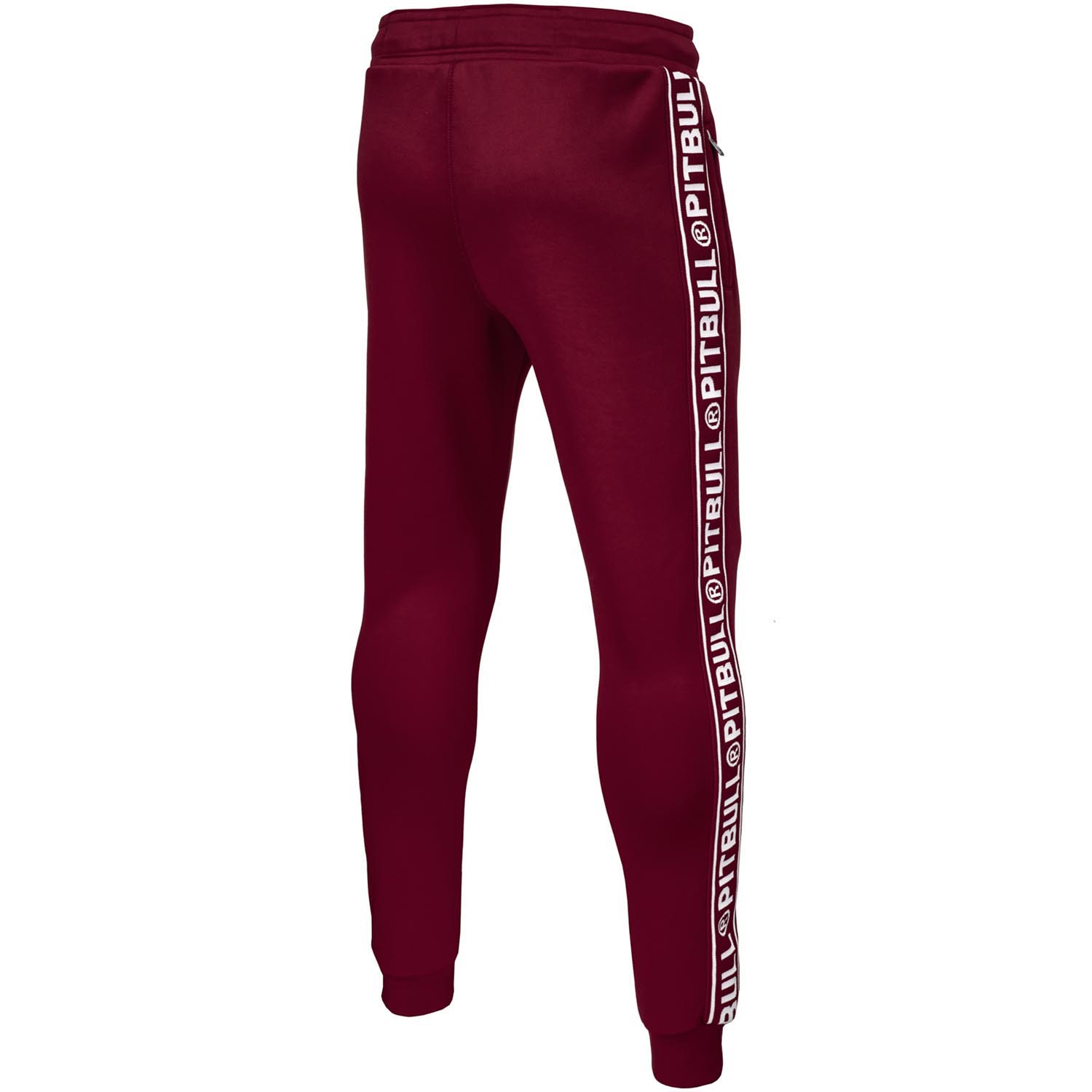 Pit Bull West Coast Jogging Pants, Tape Logo, wine red, XL
