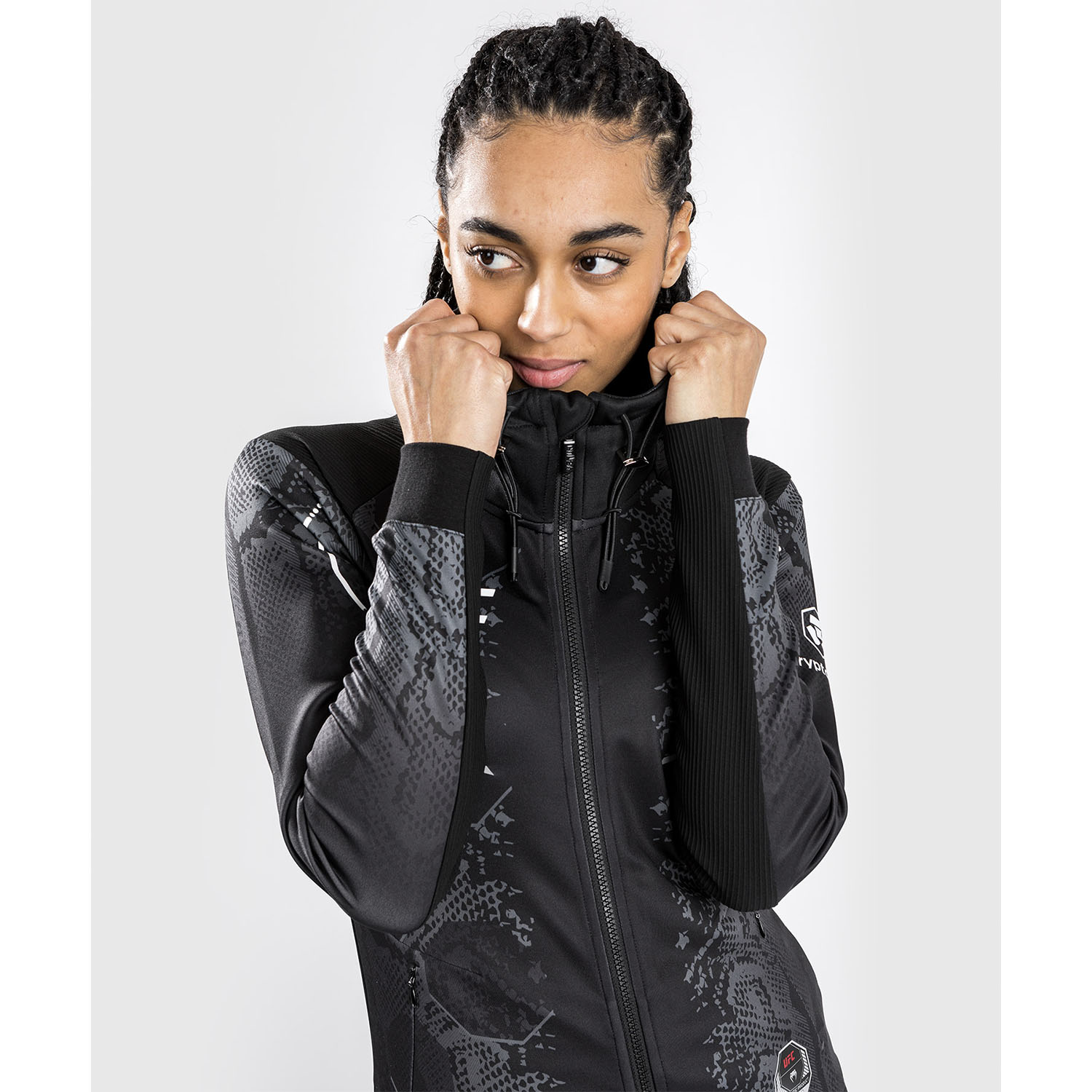 VENUM Zip Hoody, Women, UFC Fight Night, Adrenaline, black, XS