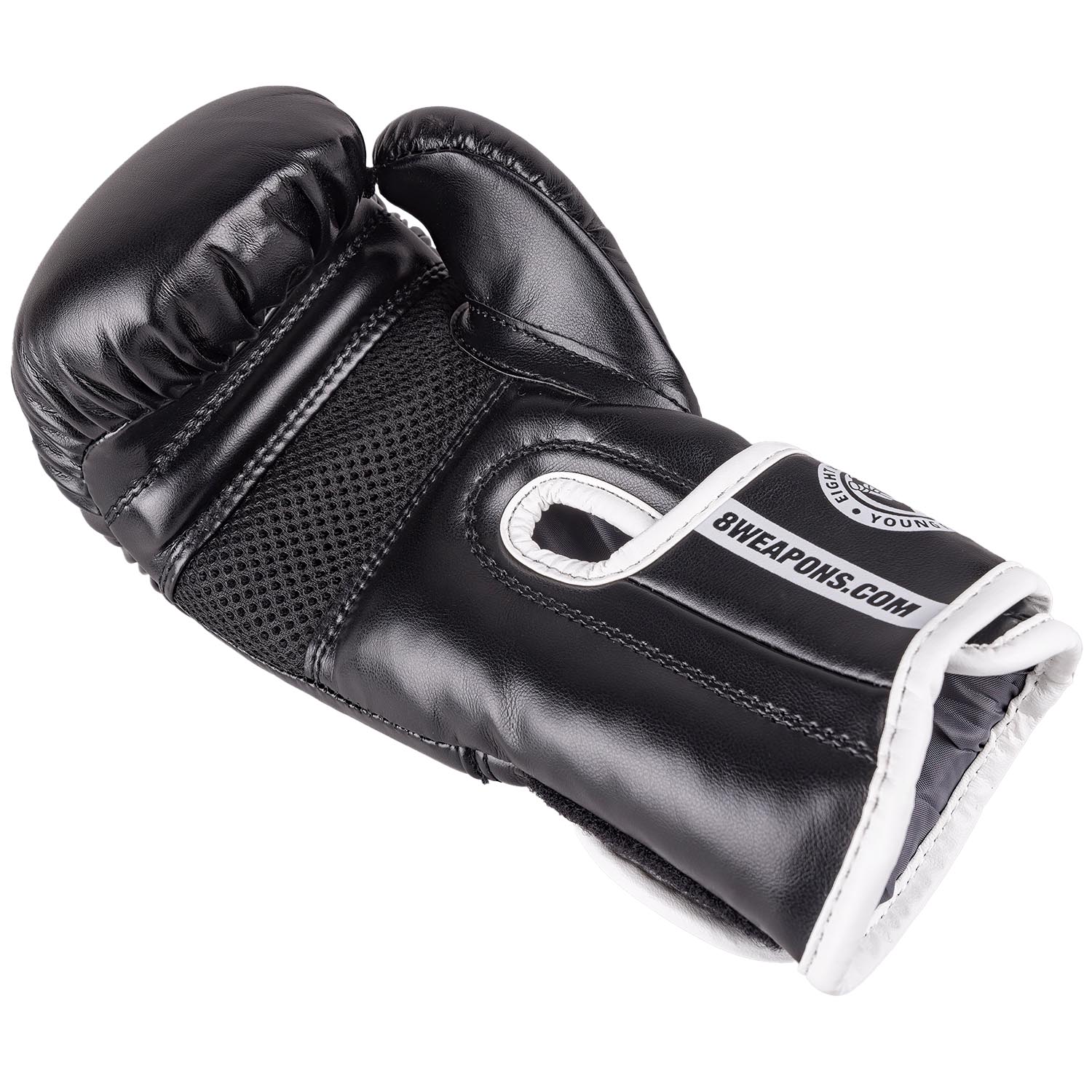 8 WEAPONS Boxing Gloves, Kids, Unlimited 2.0, black-white, 8 Oz