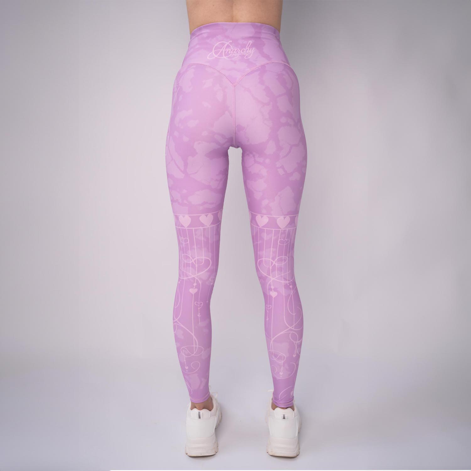 Anarchy Apparel Compression Leggings, Lovely Lilac, M