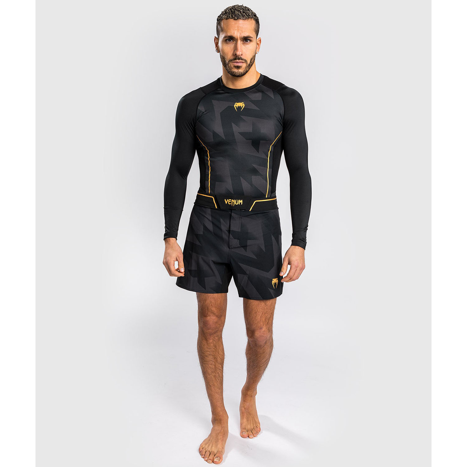 VENUM Rashguard, L/S, Razor, schwarz-gold, XL