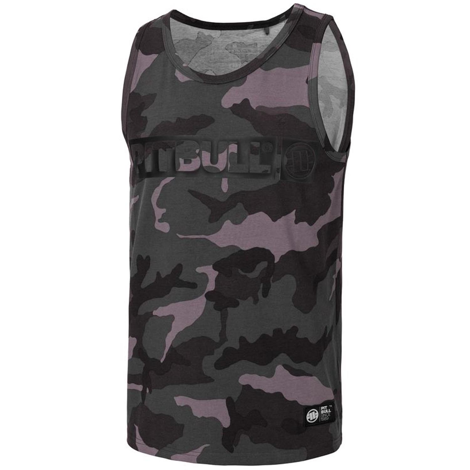 Pit Bull West Coast Tank Top, Hilltop, schwarz-camo, XXXL