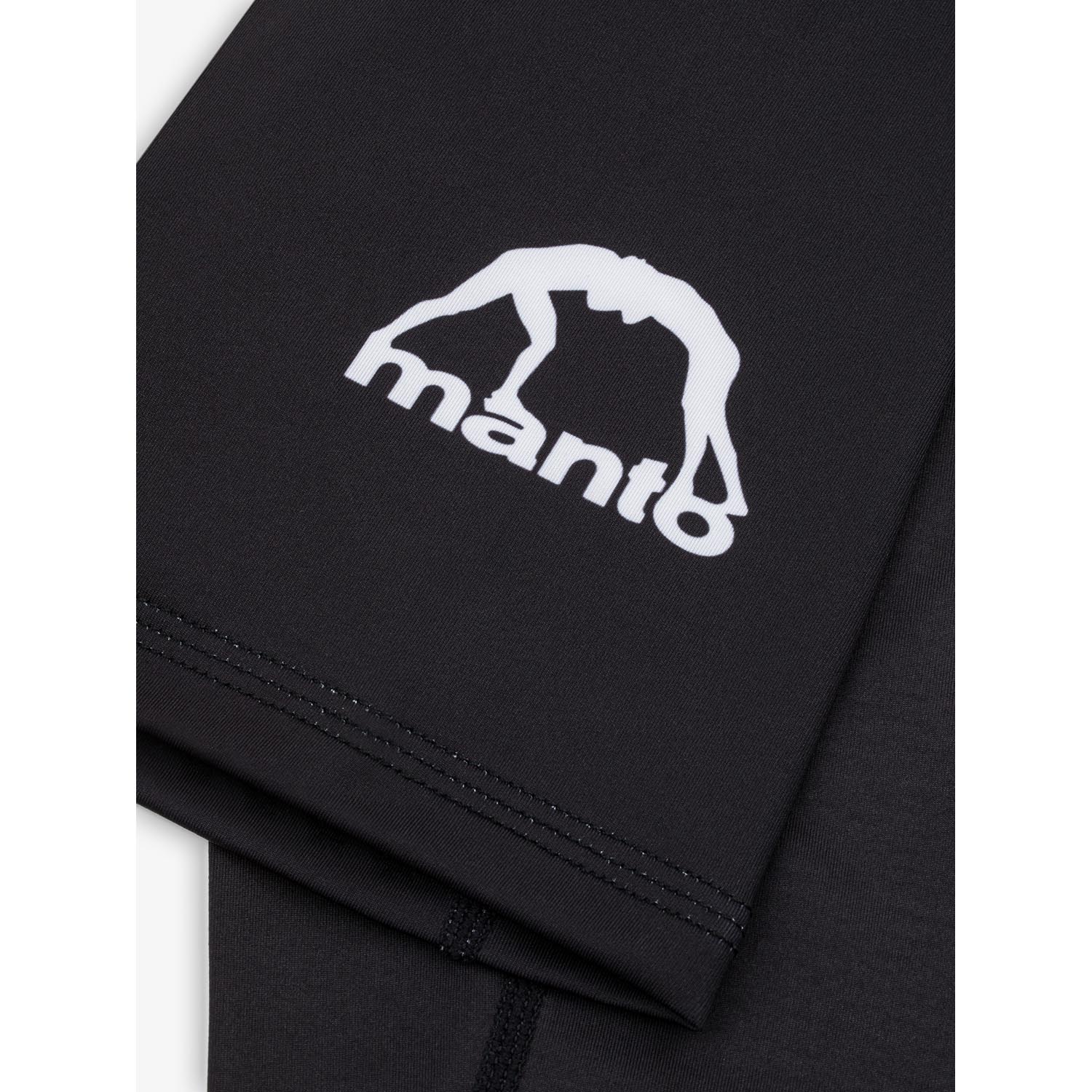 MANTO Rashguard, S/S, Ranked 25, black, XXL