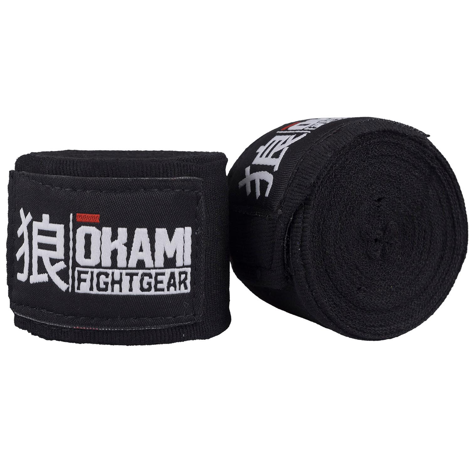 OKAMI Boxbandagen, black, halbelastisch 460 cm