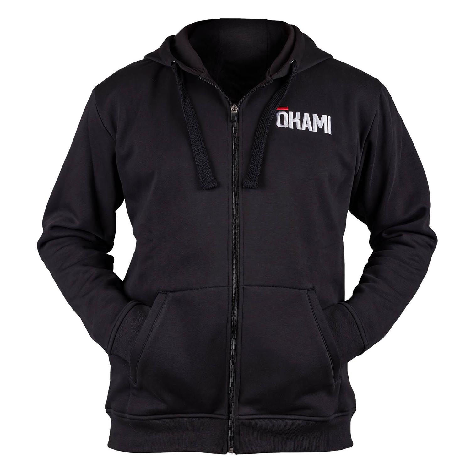 OKAMI Zip Hoody, Kanji, schwarz, L