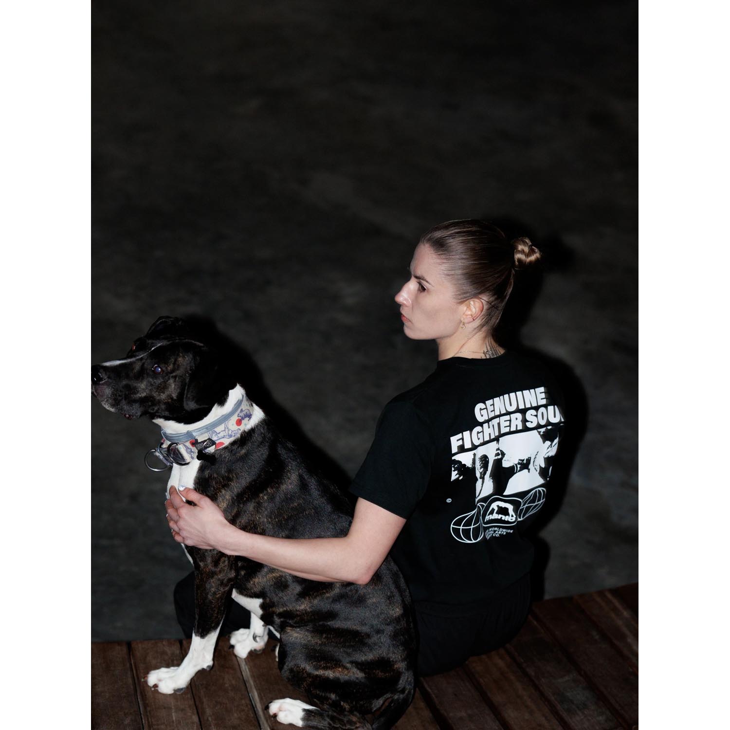 MANTO T-Shirt, Fighter, Soul, black-white, XXL