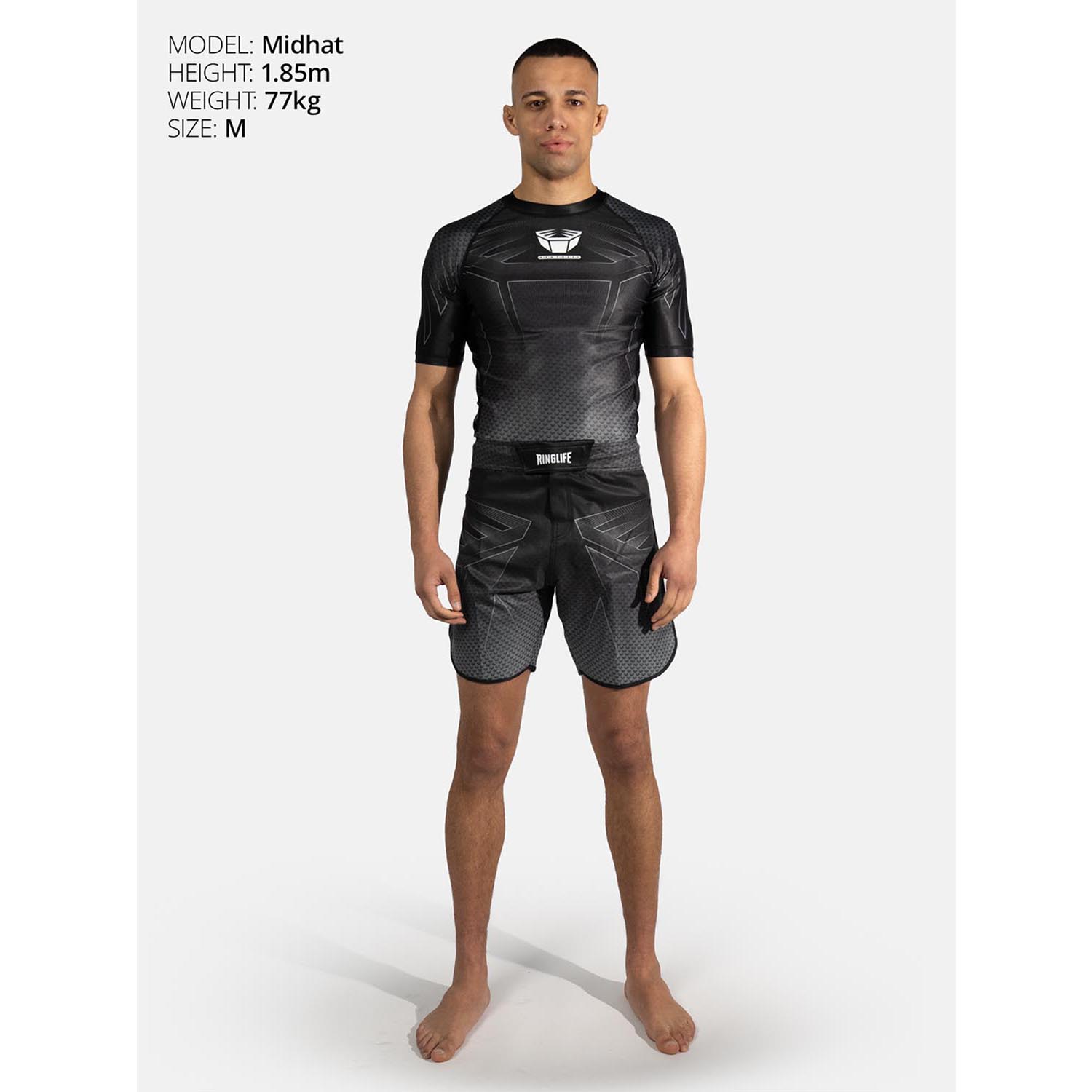 RINGLIFE Rashguard S/S - Octaring 2.0 black-grey L