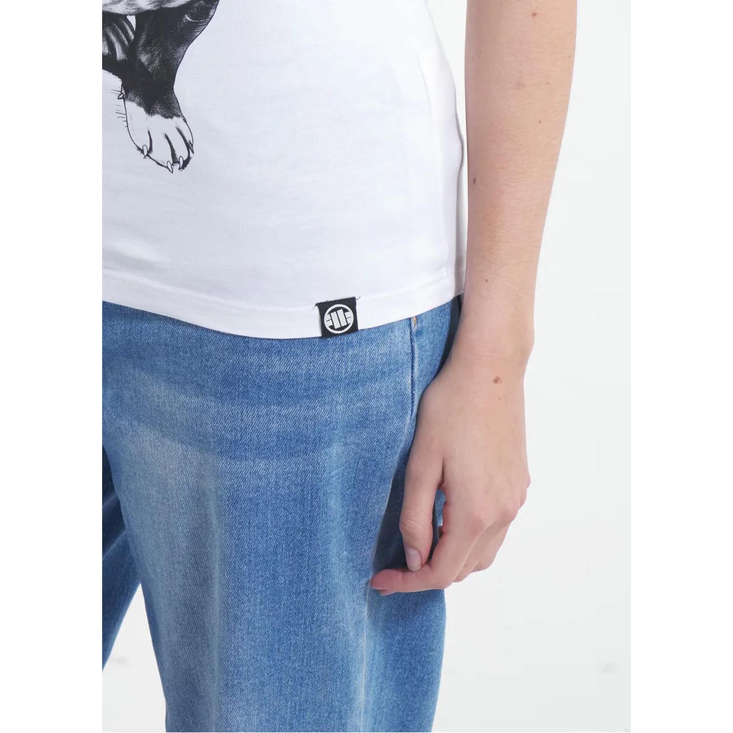 Pit Bull West Coast T-Shirt, Women, Puppy II, wihte, XL