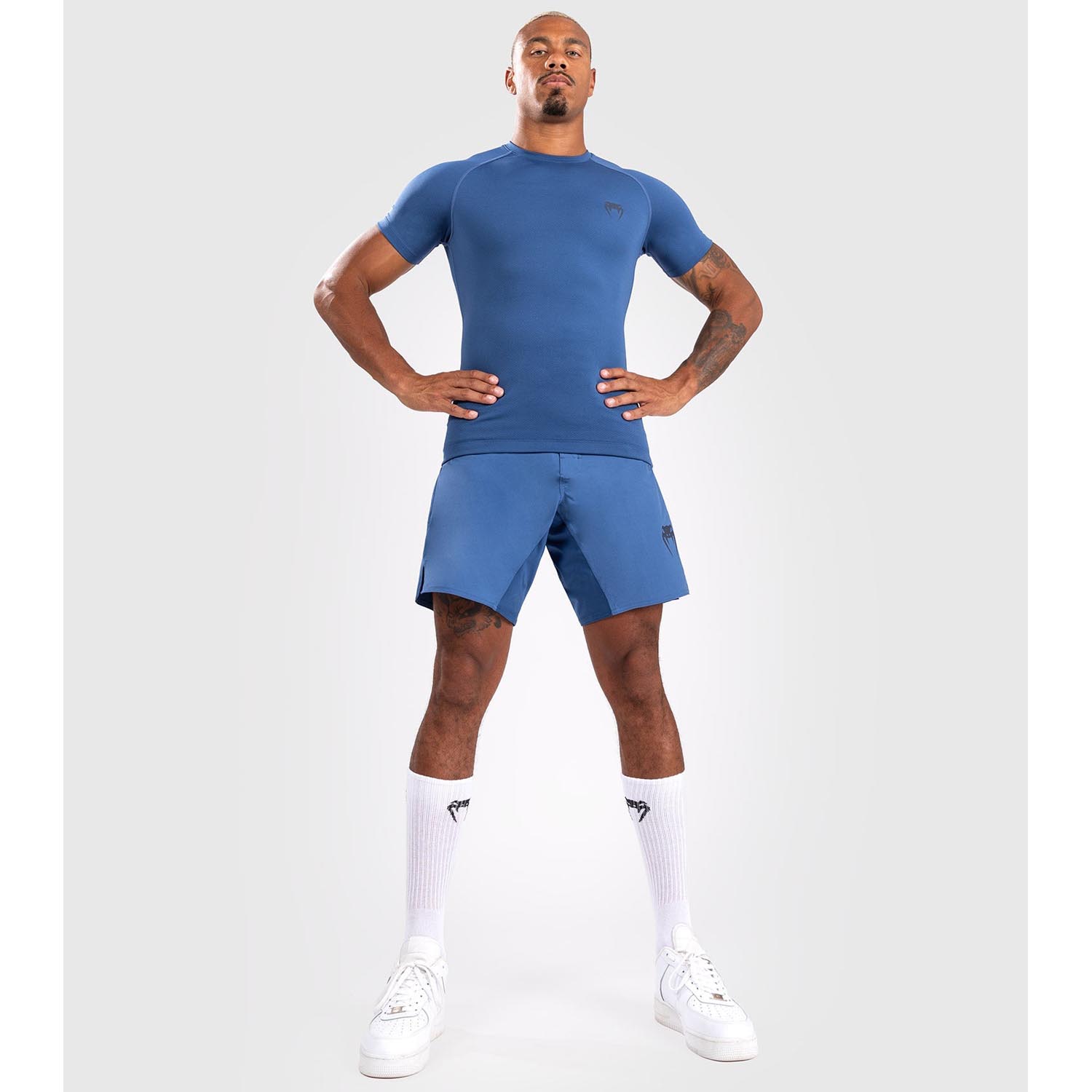 VENUM Rashguard, S/S, Contender, blau, M