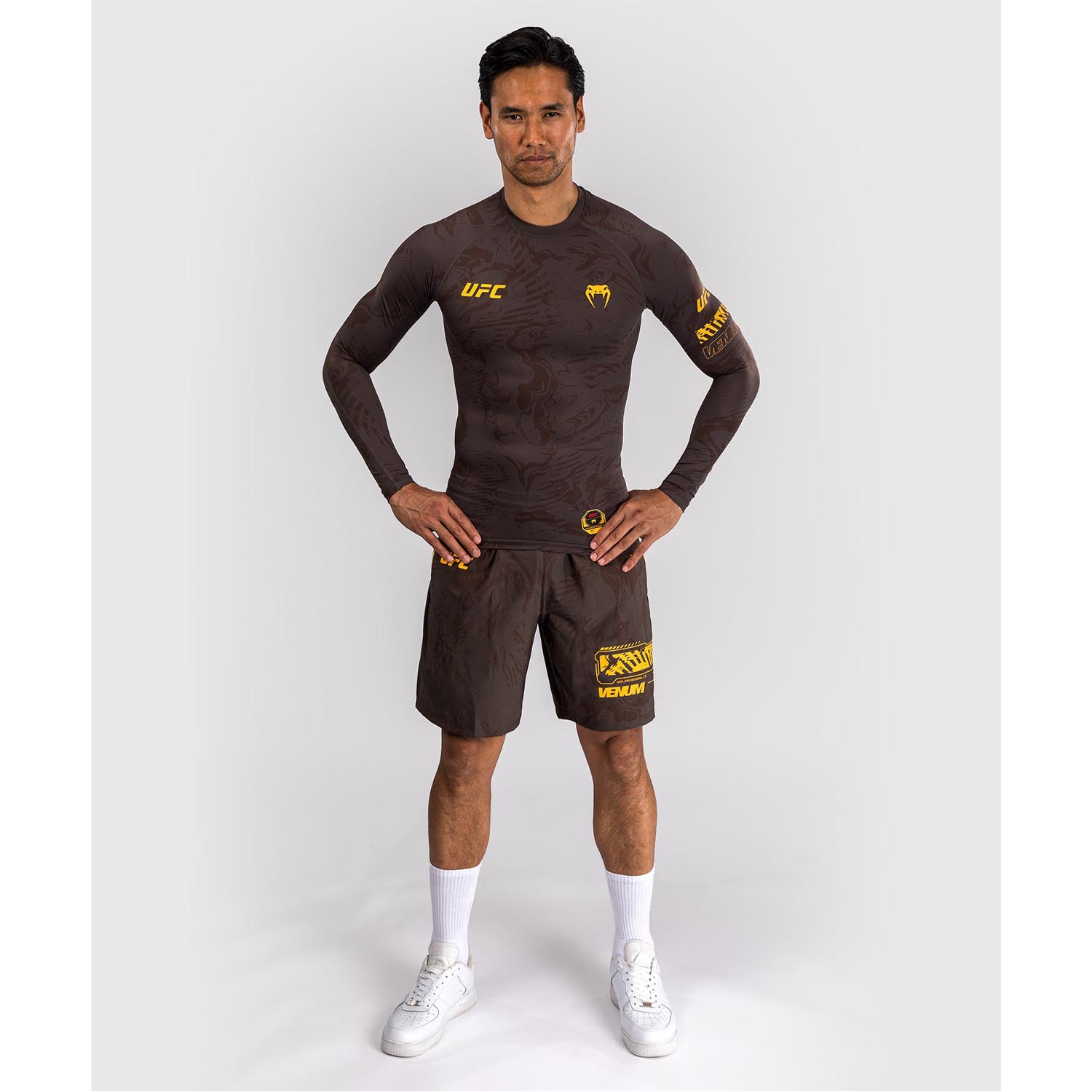 VENUM Rashguard L/S, UFC Fusion Fight Week, brown, XXL