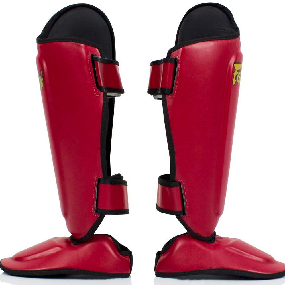 Fairtex Shin Guards, SP8, red, M