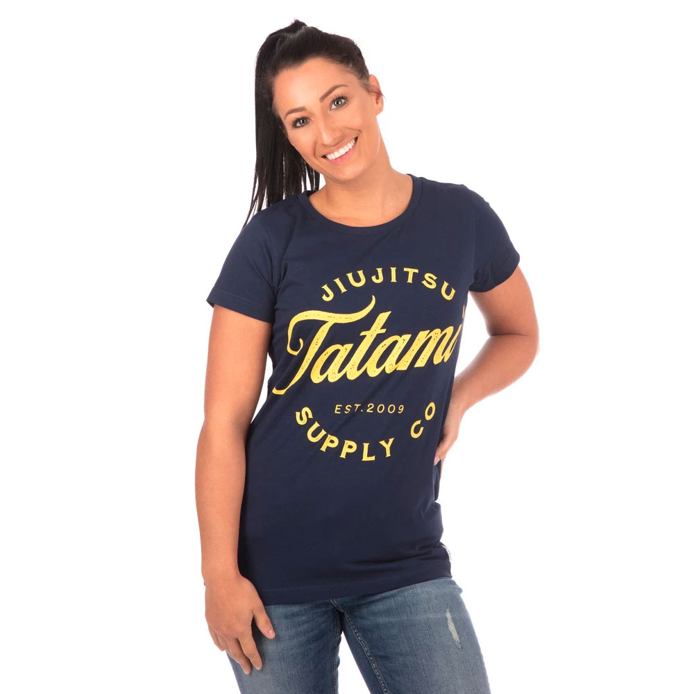 Tatami T-Shirt, Damen, Classic, Logo, navy, XL