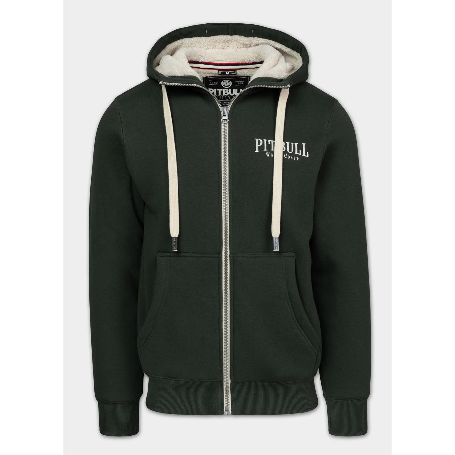 Pit Bull West Coast Zip Hoody, Ruffin Detroit, green, L
