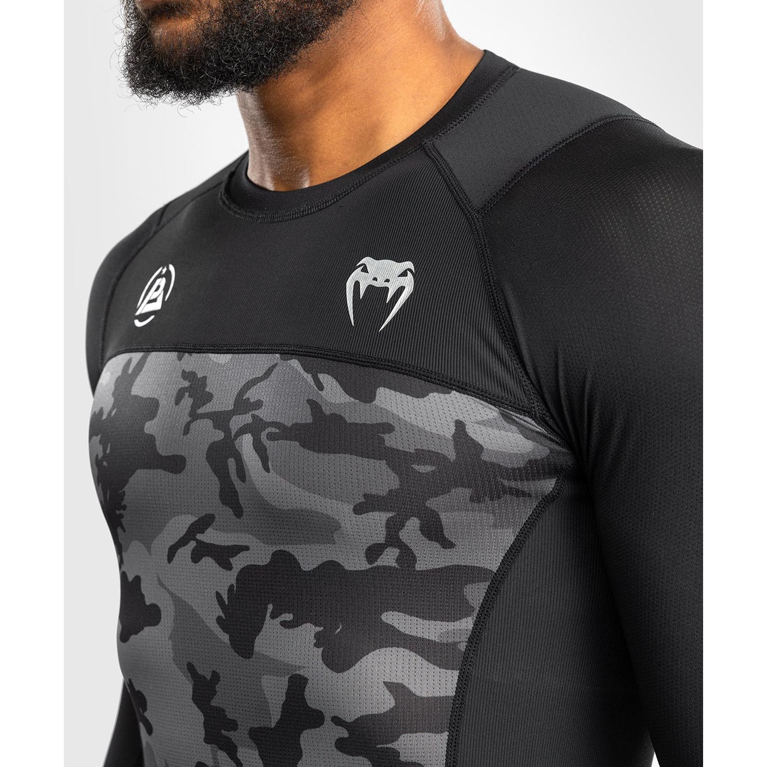 VENUM Rashguards, L/S, Polaris, black-grey, XXL