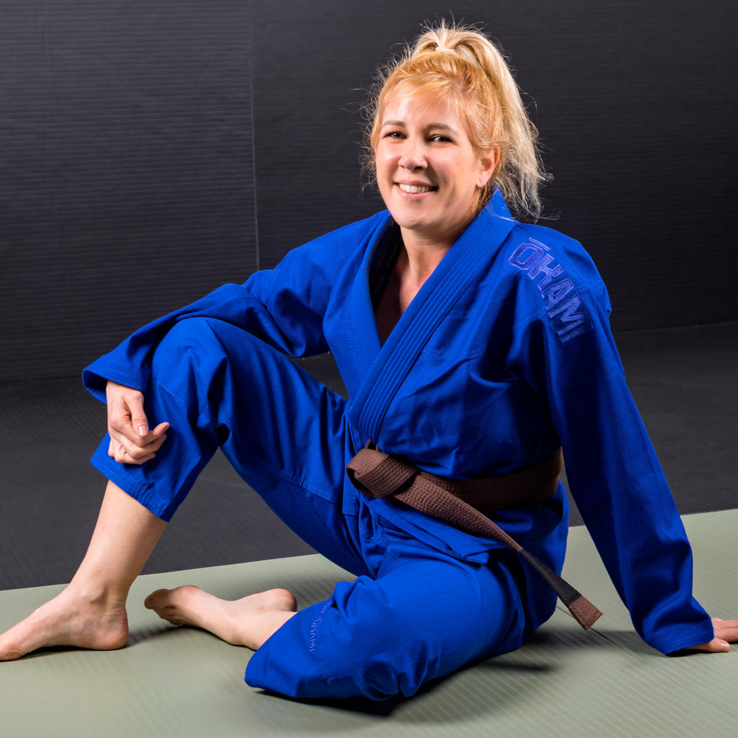 OKAMI BJJ GI, Damen, Spirit, blau, F2