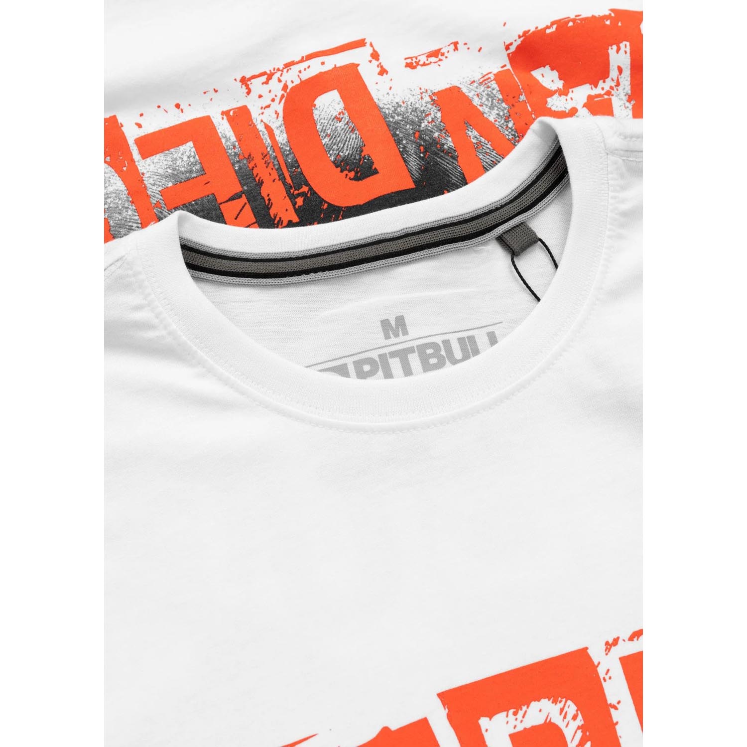 Pit Bull West Coast T-Shirt, Blacky, white-orange, XXXL