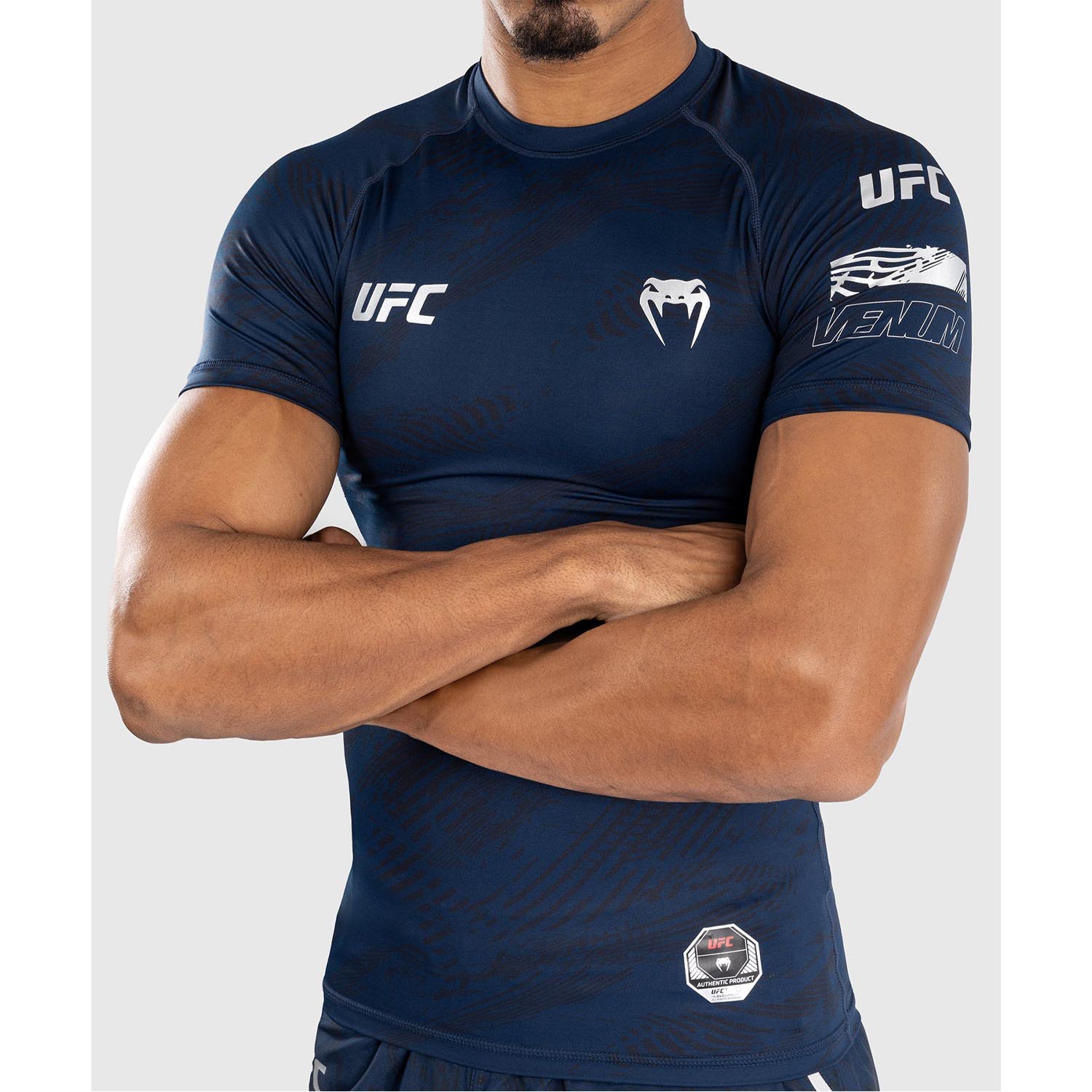 VENUM Rashguard S/S, UFC Fusion Fight Week, dark blue, XL